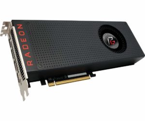 Onderkant van de AsRock Phantom Gaming AMD Radeon RX Vega 56 videokaart gebruikt in de Provonto High End Game PC